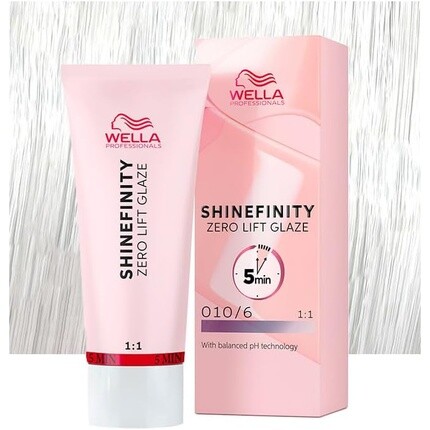 Wella Shinefinity Zero Lift Glaze Lavender Flash 010/6 60 мл — Полуперманентная краска для волос
Wella Shinefinity Zero Lift Glaze Lavender Flash 010/6 60 мл — Полуперманентная краска для волос