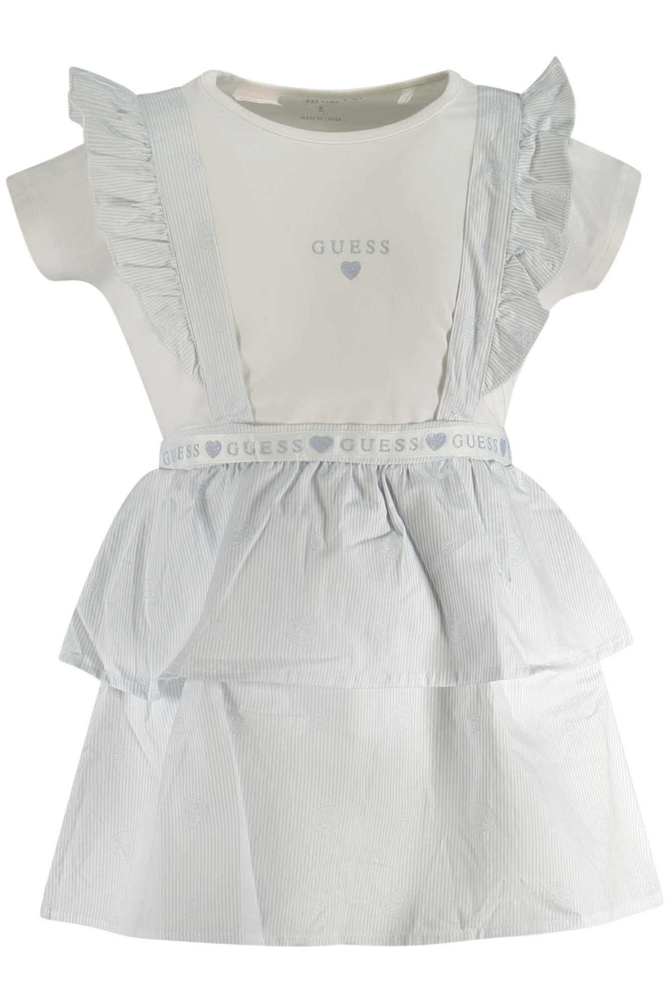 Футболка детская Guess Jeans с юбкой 2 шт, белый 
Футболка детская Guess Jeans с юбкой 2 шт, белый