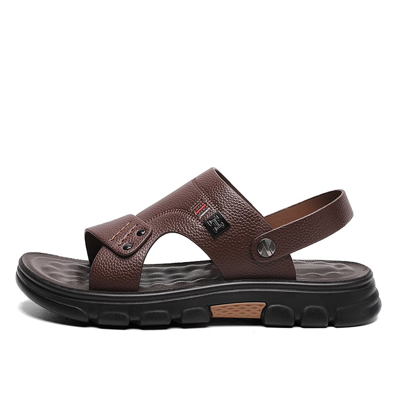 LONGYING Мужские пляжные сандалии коричневые, цвет Brown 
LONGYING Мужские пляжные сандалии коричневые, цвет Brown