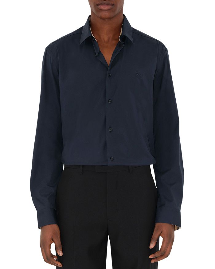 Шерфилд Рубашка с длинным рукавом на пуговицах Burberry, синий
Шерфилд Рубашка с длинным рукавом на пуговицах Burberry, синий