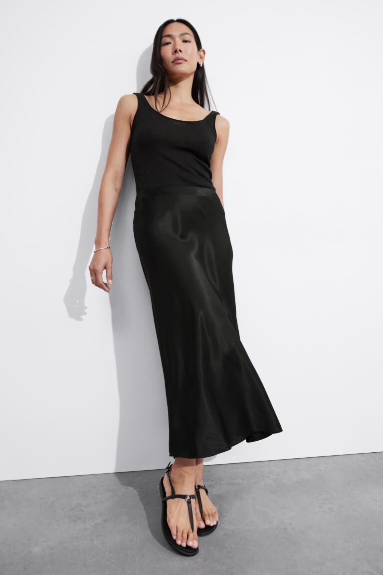 Юбка-Миди из атласа & Other Stories, черный
Юбка-Миди из атласа & Other Stories, черный