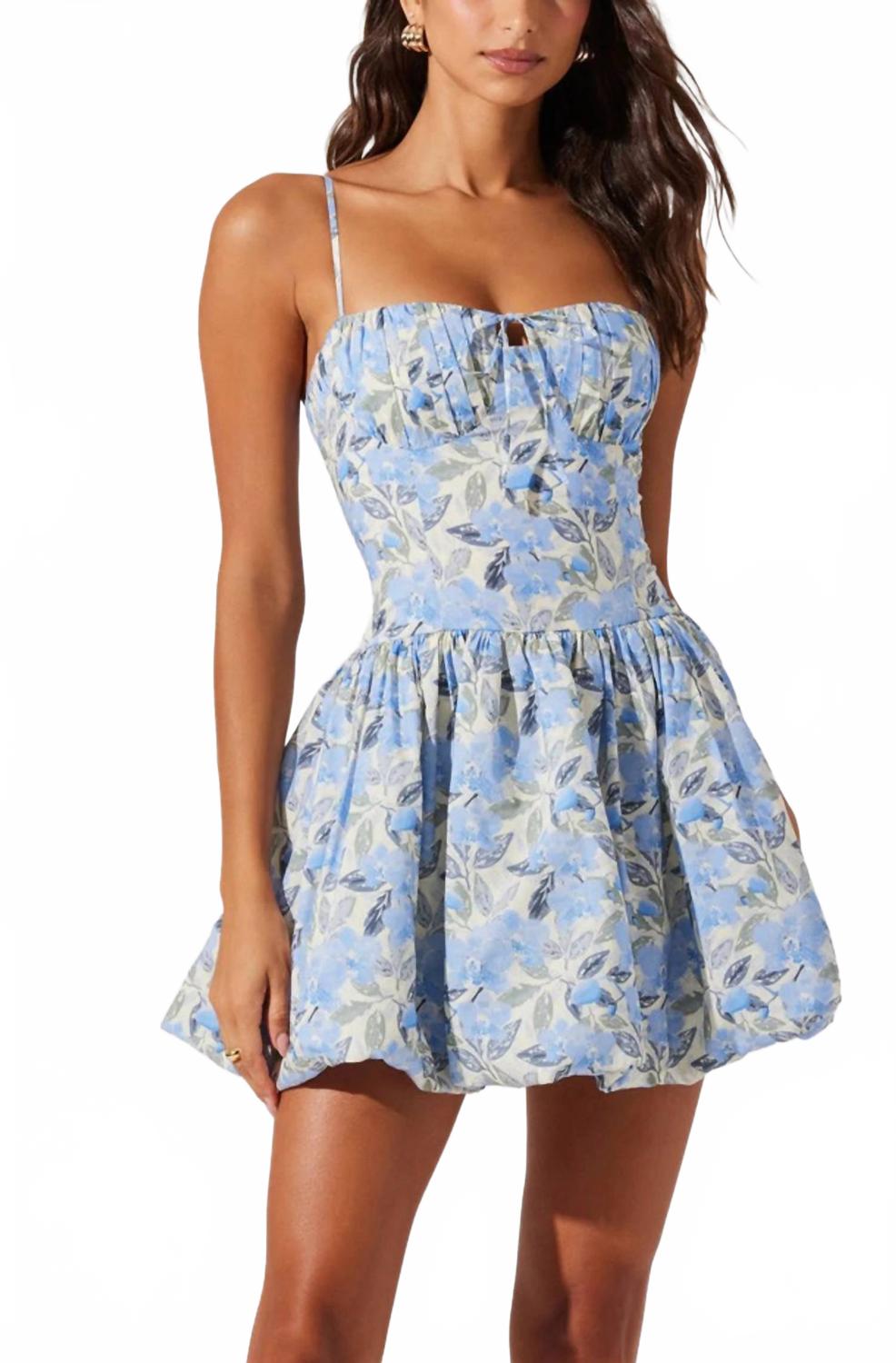 Голубое платье с цветочным принтом ASTR
Голубое платье с цветочным принтом ASTR