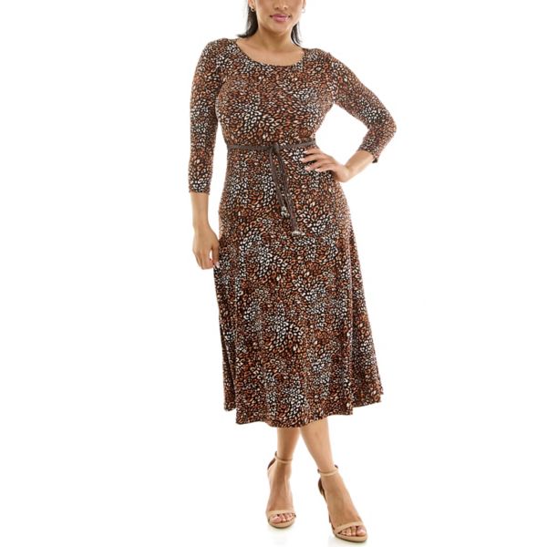 Женское платье миди Sylvia с рукавами три четверти и поясом Nina Leonard, мультиколор
Женское платье миди Sylvia с рукавами три четверти и поясом Nina Leonard, мультиколор