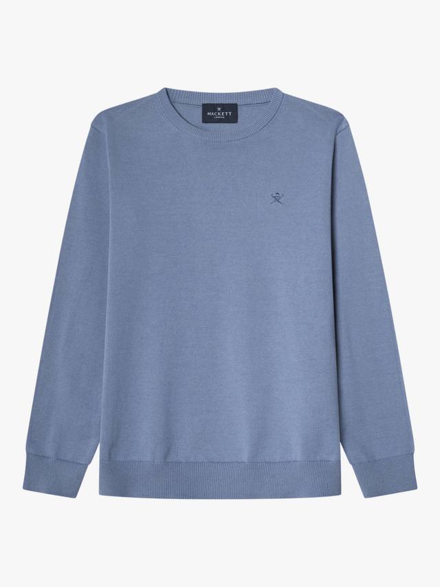 Детский хлопковый джемпер с круглым вырезом Hackett London, Chambray Blue
Детский хлопковый джемпер с круглым вырезом Hackett London, Chambray Blue