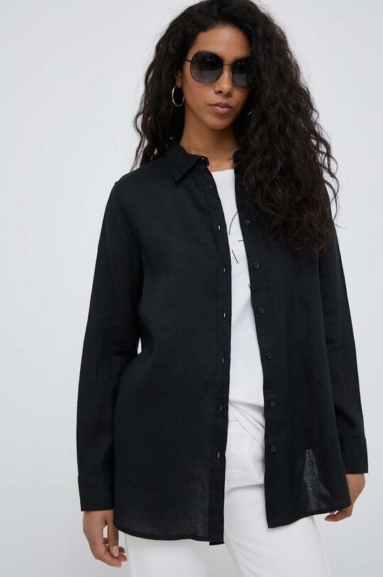Льняная рубашка United Colors of Benetton, черный
Льняная рубашка United Colors of Benetton, черный