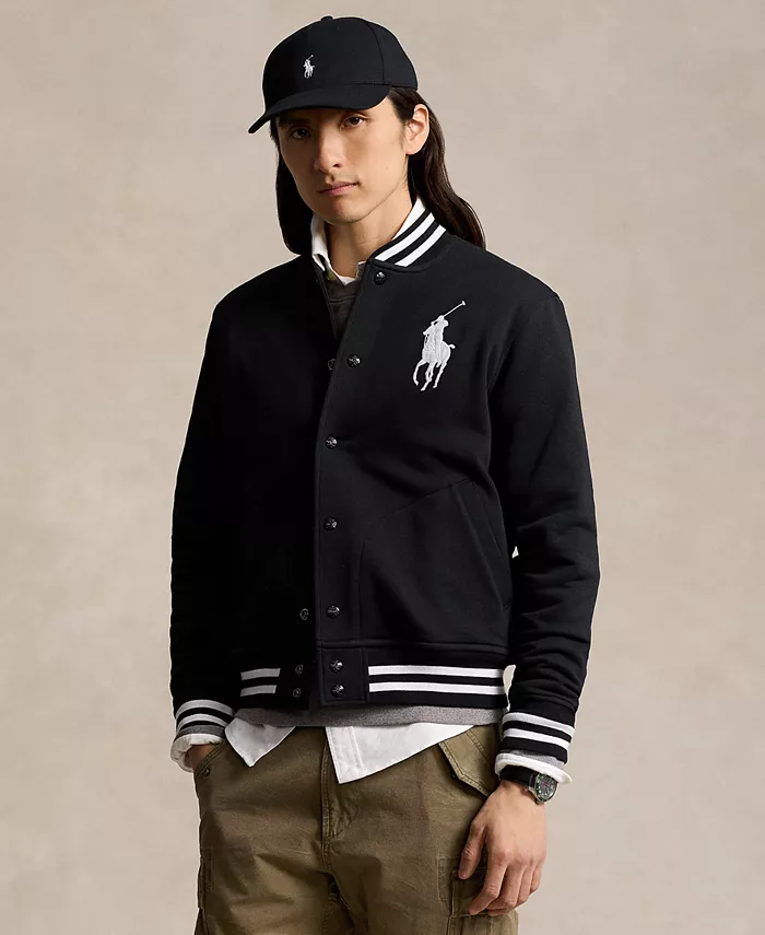 Мужская бейсбольная куртка Big Pony из флиса Polo Ralph Lauren, черный
Мужская бейсбольная куртка Big Pony из флиса Polo Ralph Lauren, черный