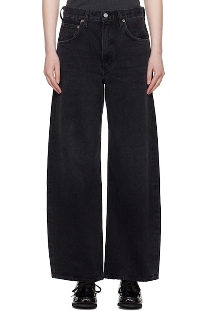 Черные джинсы с заниженной талией AGOLDE
Черные джинсы с заниженной талией AGOLDE