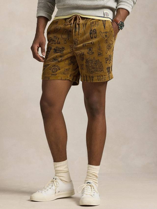 Хлопковые шорты из вельвета с принтом и шнурком Ralph Lauren
Хлопковые шорты из вельвета с принтом и шнурком Ralph Lauren