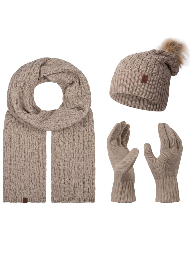 Комплект из шарфа, шапки и перчаток бежевого цвета Rock Creek
Комплект из шарфа, шапки и перчаток бежевого цвета Rock Creek