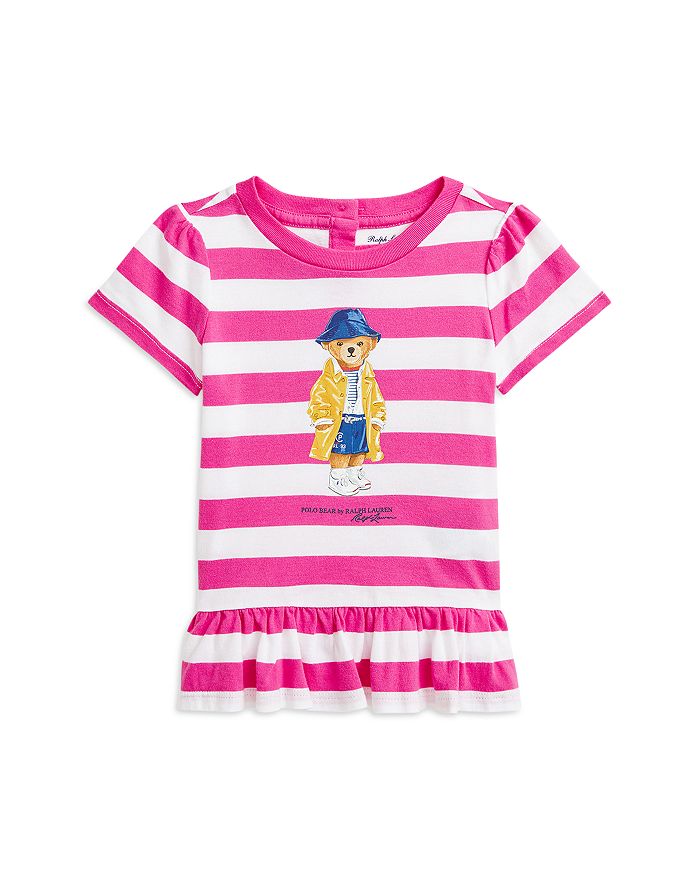 Футболка Polo Girls' Polo Bear с полосками и баской из хлопка - для малышей Ralph Lauren, розовый
Футболка Polo Girls' Polo Bear с полосками и баской из хлопка - для малышей Ralph Lauren, розовый
