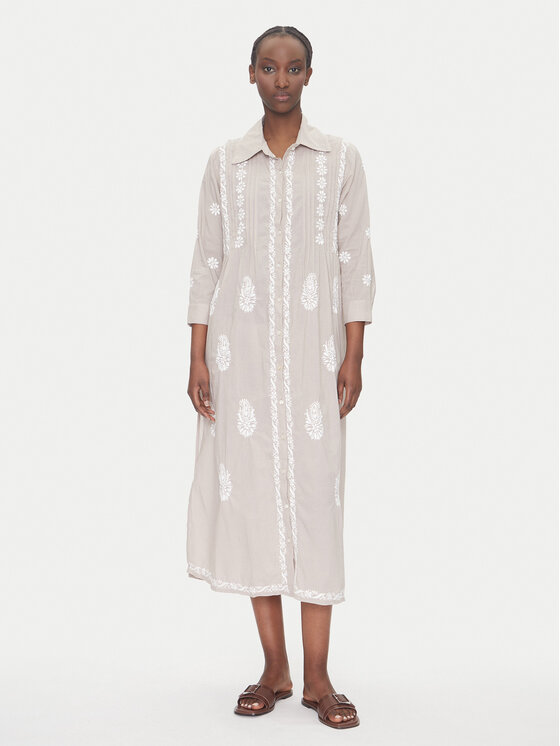 Летнее платье свободного покроя BC196 Selmark, бежевый
Летнее платье свободного покроя BC196 Selmark, бежевый