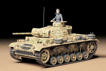 Tamiya, German Panzerkampfwagen III, Модельный комплект, 14+
Tamiya, German Panzerkampfwagen III, Модельный комплект, 14+