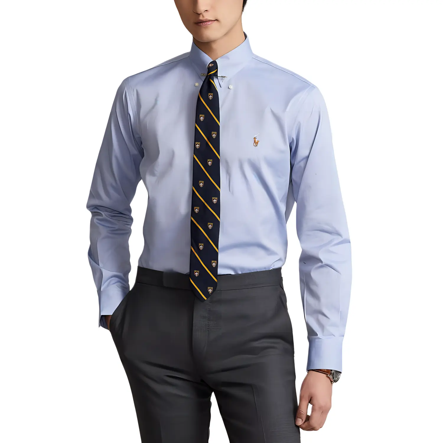 Polo Ralph Lauren Мужская синяя рубашка SS24
Polo Ralph Lauren Мужская синяя рубашка SS24