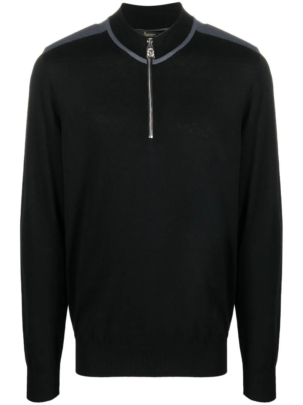 Джемпер с воротником на молнии Billionaire, черный
Джемпер с воротником на молнии Billionaire, черный