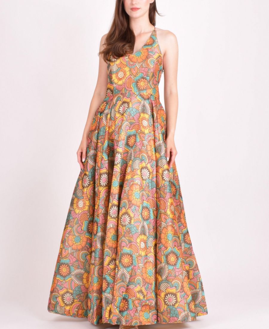 Женское длинное платье Cora с вышивкой пайетками RAAS, Orange
Женское длинное платье Cora с вышивкой пайетками RAAS, Orange