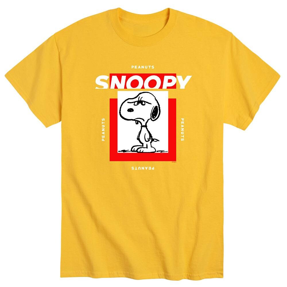 Мужская футболка Snoopy Mood цвета арахиса Licensed Character, желтый 
Мужская футболка Snoopy Mood цвета арахиса Licensed Character, желтый