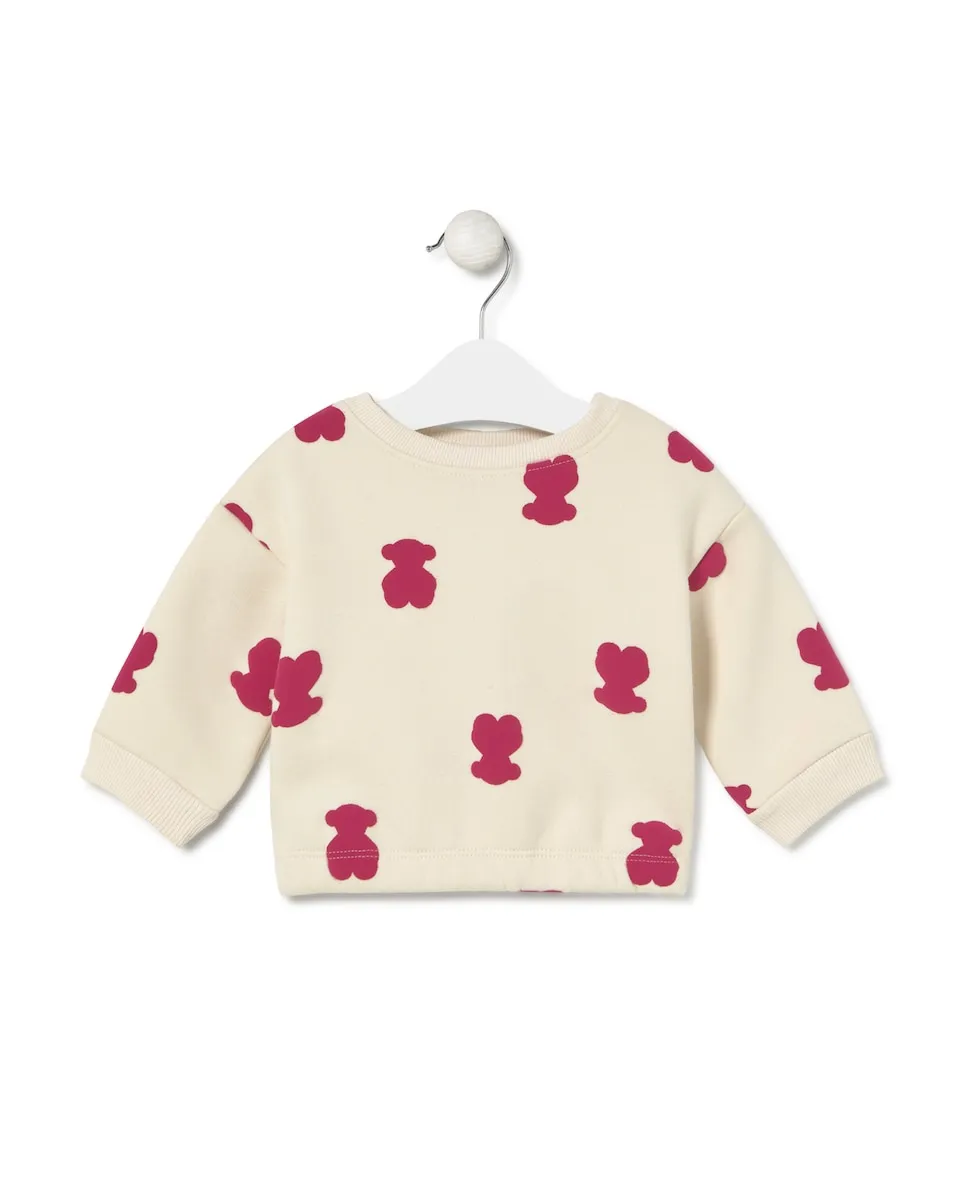 Хлопковая детская толстовка с барельефными медвежатами Tous, светло-бежевый
Хлопковая детская толстовка с барельефными медвежатами Tous, светло-бежевый