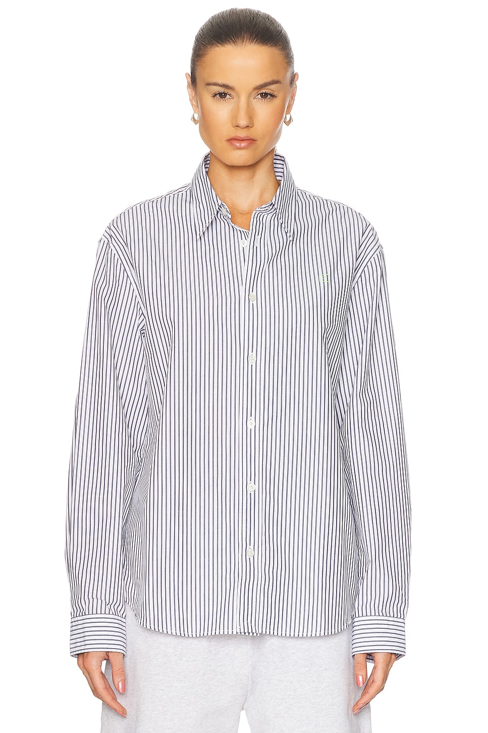 Полосатая рубашка Sunnie Acne Studios, Navy Black & White
Полосатая рубашка Sunnie Acne Studios, Navy Black & White