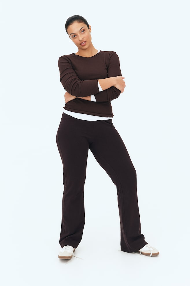 Расклешенные леггинсы H&M, коричневый
Расклешенные леггинсы H&M, коричневый