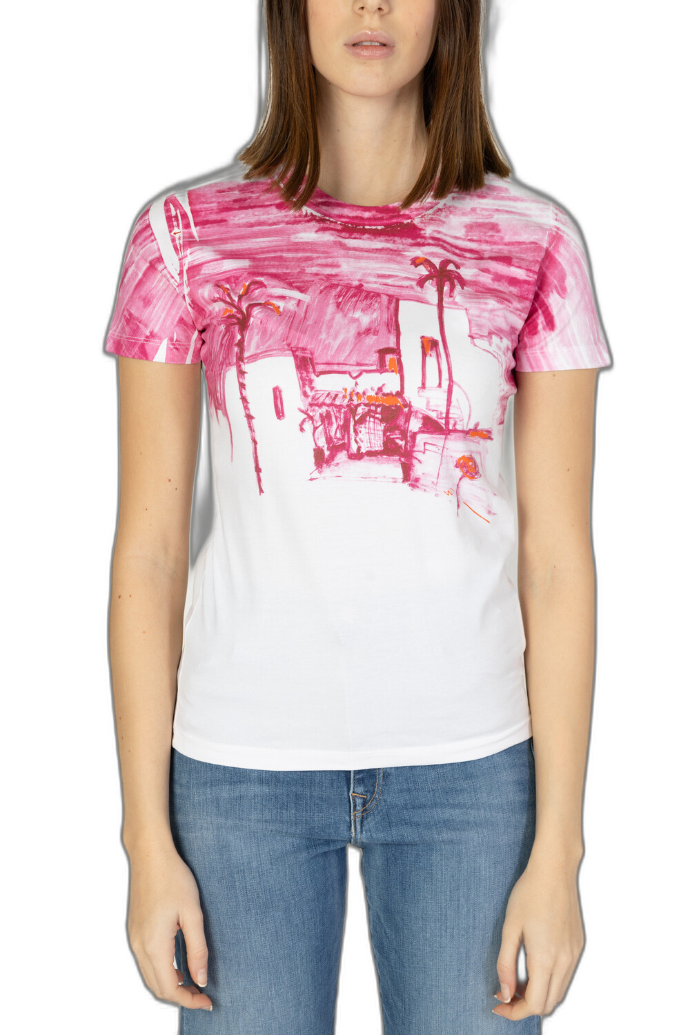 Футболка женская Desigual с принтом, бело-розовый
Футболка женская Desigual с принтом, бело-розовый