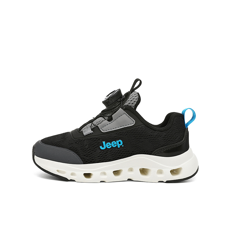 Дышащие, легкие, амортизирующие, нескользящие низкие детские кроссовки для бега Jeep, черный 
Дышащие, легкие, амортизирующие, нескользящие низкие детские кроссовки для бега Jeep, черный