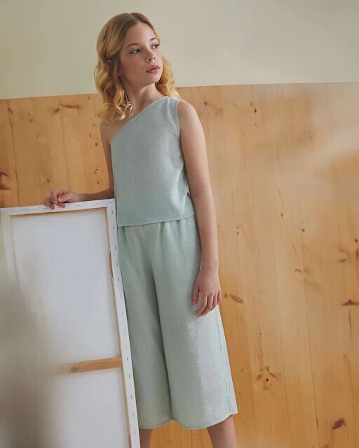 Топ для девочки с завязкой на спине нежно-цвета Dadati, светло-зеленый
Топ для девочки с завязкой на спине нежно-цвета Dadati, светло-зеленый