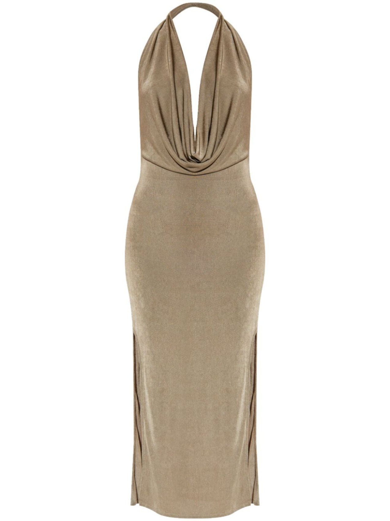 MISBHV платье миди с воротником-хомутом, нейтральный цвет
MISBHV платье миди с воротником-хомутом, нейтральный цвет