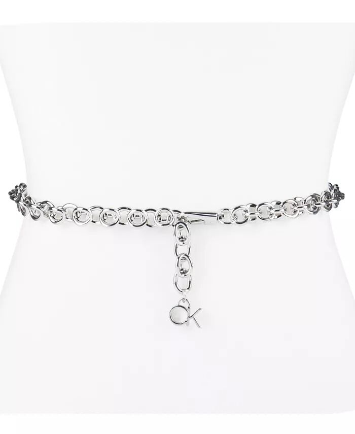 Женский цепочный пояс серебристого тона с подвеской-логотипом Calvin Klein, серебряный
Женский цепочный пояс серебристого тона с подвеской-логотипом Calvin Klein, серебряный