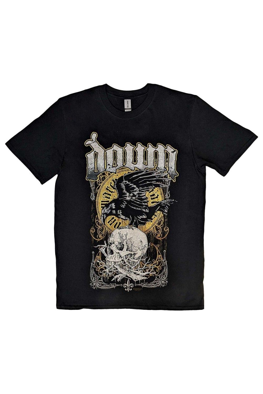 Хлопковая футболка с болотным черепом Down, черный
Хлопковая футболка с болотным черепом Down, черный