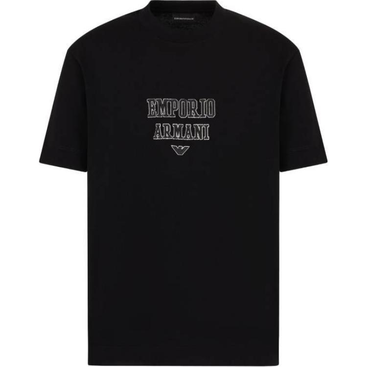 Футболка с вышитым логотипом EMPORIO ARMANI, черный
Футболка с вышитым логотипом EMPORIO ARMANI, черный