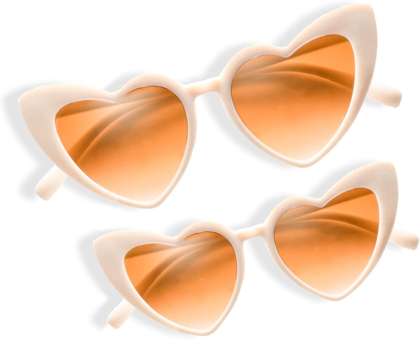 2 пары ретро-солнцезащитных очков в форме сердечек для женщин. Забавные наборы для мамы и дочки. Очки на день рождения. Наполнители для пасхальной корзины TruFabV, Beige
2 пары ретро-солнцезащитных очков в форме сердечек для женщин. Забавные наборы для мамы и дочки. Очки на день рождения. Наполнители для пасхальной корзины TruFabV, Beige