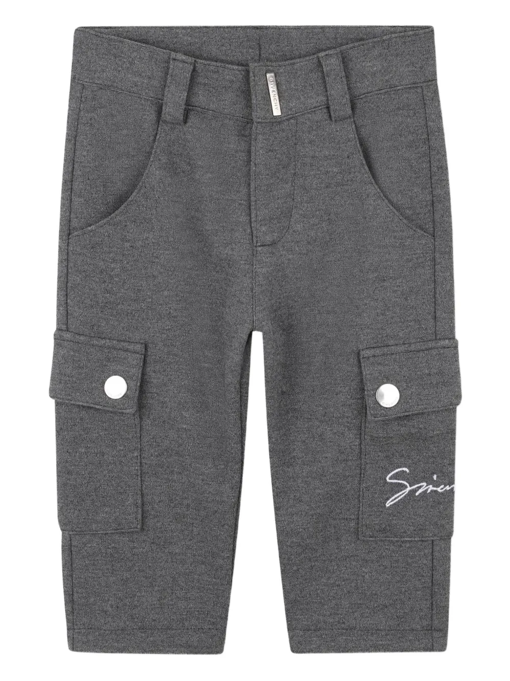 Брюки карго с вышитым логотипом Givenchy Kids, серый
Брюки карго с вышитым логотипом Givenchy Kids, серый