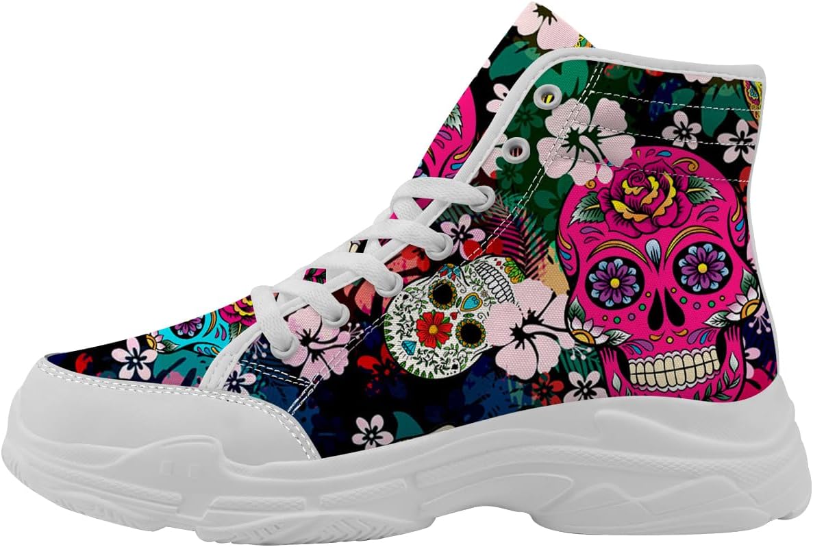 Кеды Sugar Skull на высокой подошве для женщин и мужчин, тканевые шнурованные туфли, подарки для нее и него Quorax, белый
Кеды Sugar Skull на высокой подошве для женщин и мужчин, тканевые шнурованные туфли, подарки для нее и него Quorax, белый