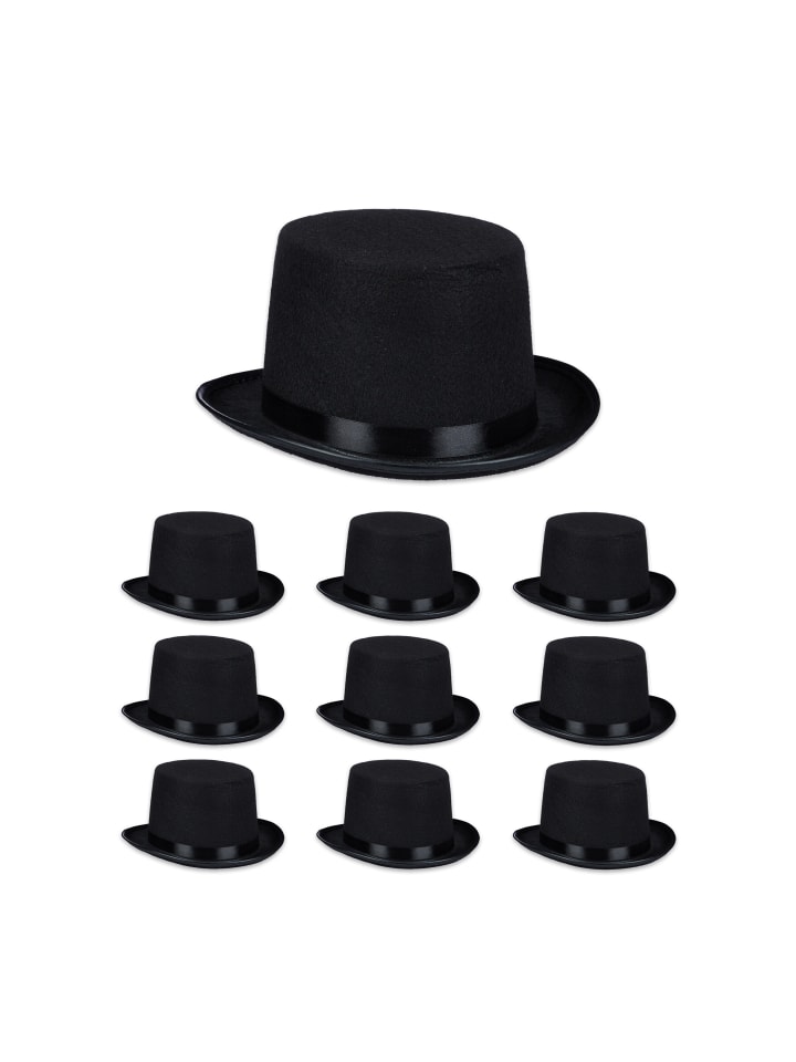 Relaxdays Шляпа 10 x Zylinder-Hut in Schwarz
Relaxdays Шляпа 10 x Zylinder-Hut in Schwarz