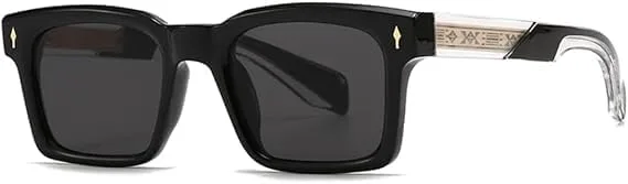 Солнцезащитные очки для мужчин и женщин - защита UV400 - градиентный темно-черный цвет Rivets для занятий спортом на открытом воздухе и вождения QWBSER, 4
Солнцезащитные очки для мужчин и женщин - защита UV400 - градиентный темно-черный цвет Rivets для занятий спортом на открытом воздухе и вождения QWBSER, 4