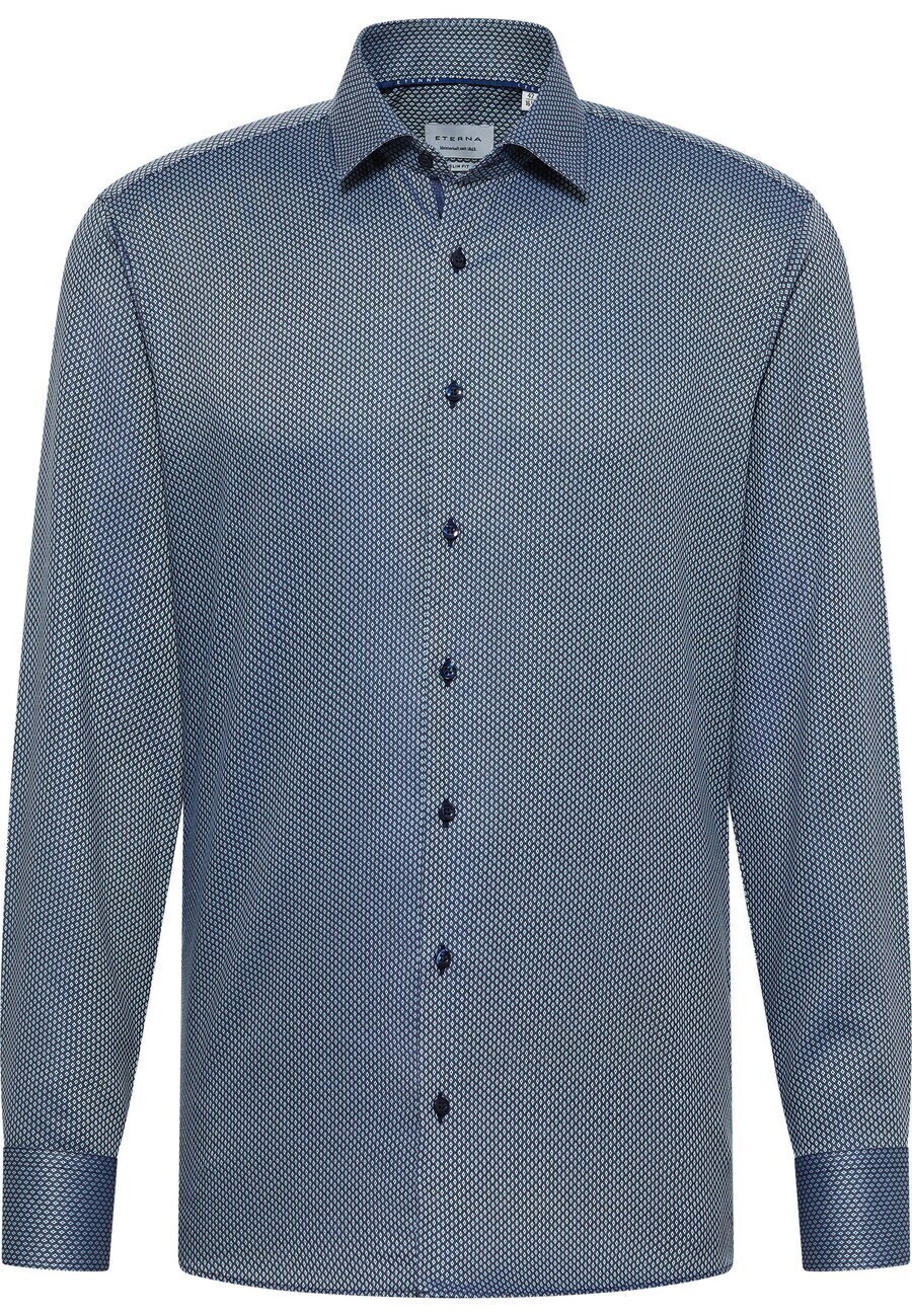Рубашка делового кроя Slim Fit ETERNA, дымчато-синий/светло-голубой
Рубашка делового кроя Slim Fit ETERNA, дымчато-синий/светло-голубой