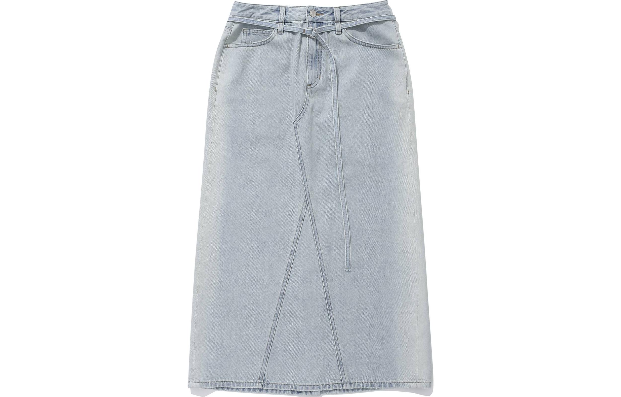 COVERNAT Джинсовая длинная юбка SS24 для женщин светло-голубой
COVERNAT Джинсовая длинная юбка SS24 для женщин светло-голубой