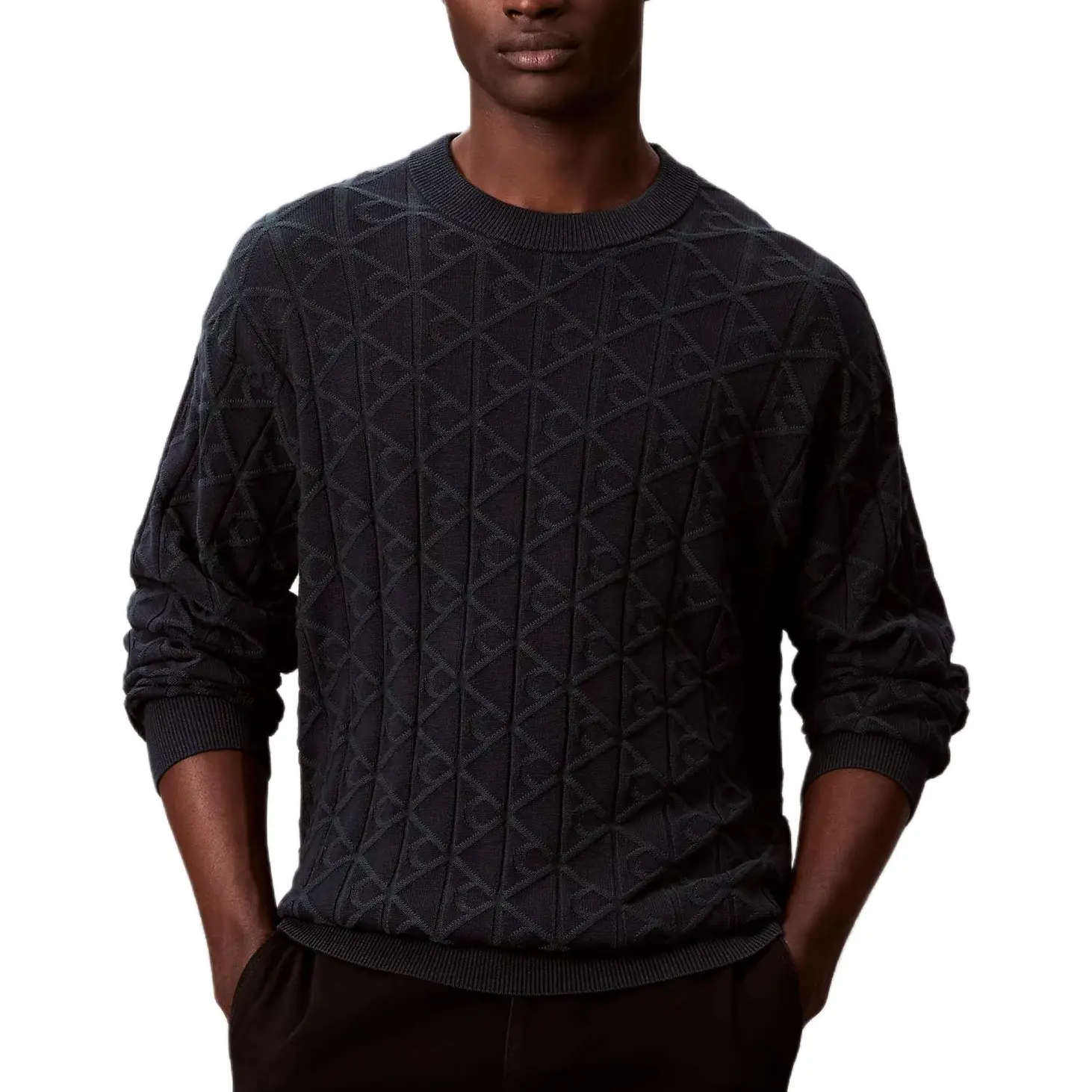 Calvin Klein Мужской свитер темно-серого цвета с круглым вырезом, средней жесткости
Calvin Klein Мужской свитер темно-серого цвета с круглым вырезом, средней жесткости