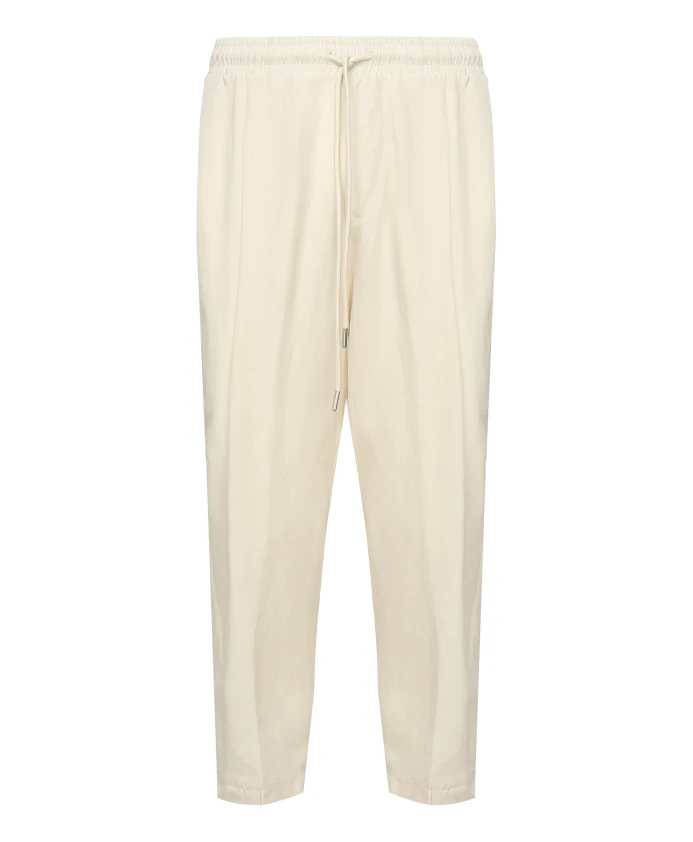 Бежевые брюки с эластичным поясом и шнурком. Giuliano Galiano, бежевый
Бежевые брюки с эластичным поясом и шнурком. Giuliano Galiano, бежевый