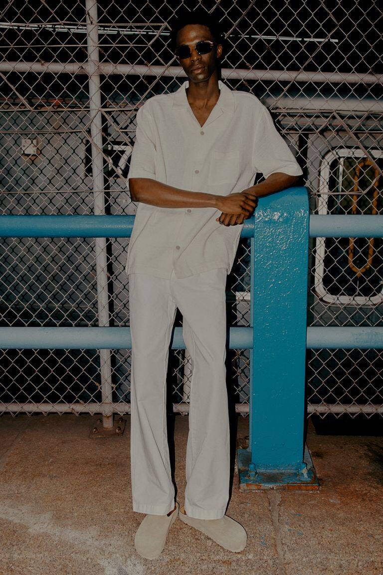 Рабочие брюки свободного кроя H&M, белый
Рабочие брюки свободного кроя H&M, белый