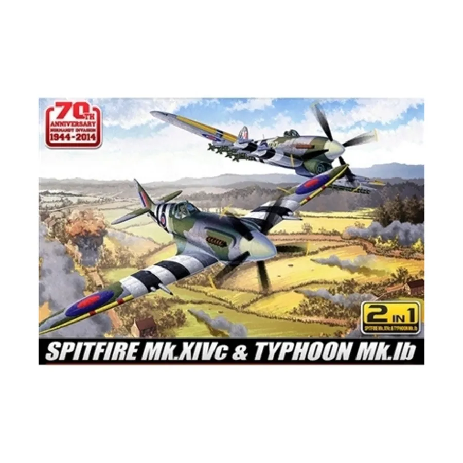 Спитфайр Mk.XIVc и Тайфун Mk.Ib, WWII Aircraft (1:72) (Academy Hobby)
Спитфайр Mk.XIVc и Тайфун Mk.Ib, WWII Aircraft (1:72) (Academy Hobby)