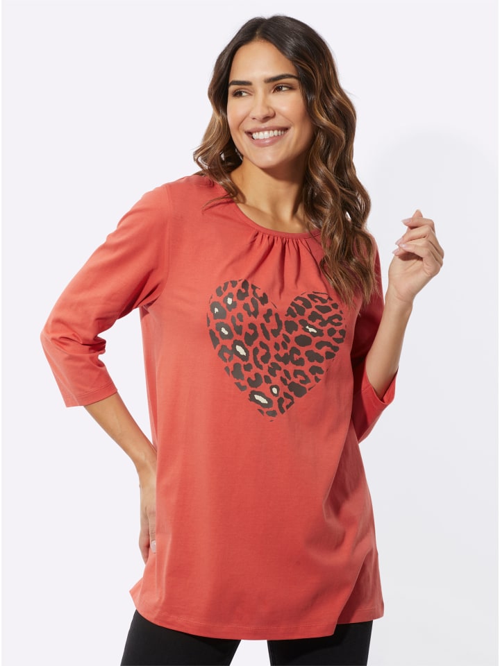 Длинная рубашка цвета терракоты Sieh an!
Длинная рубашка цвета терракоты Sieh an!