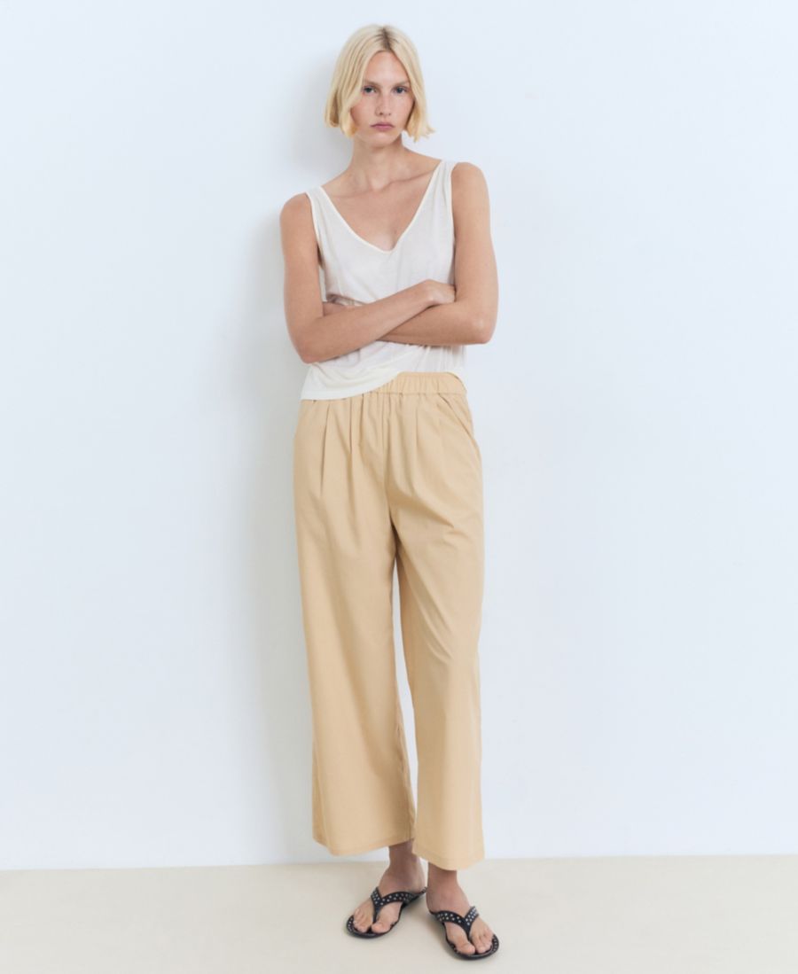 Женские укороченные брюки прямого кроя MANGO, Medium Brown
Женские укороченные брюки прямого кроя MANGO, Medium Brown