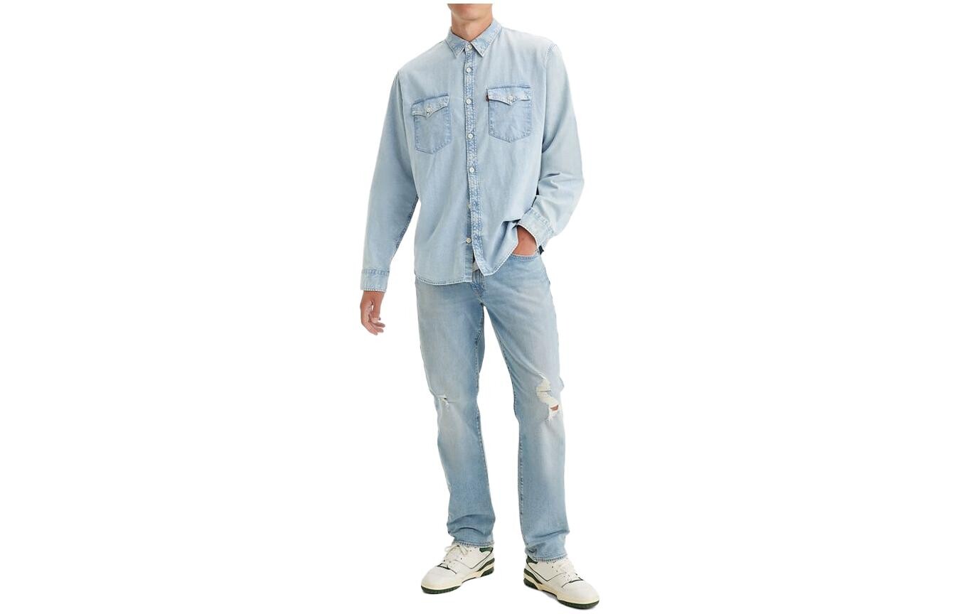 Джинсы мужские небесно-голубые Levi’S, голубой
Джинсы мужские небесно-голубые Levi’S, голубой