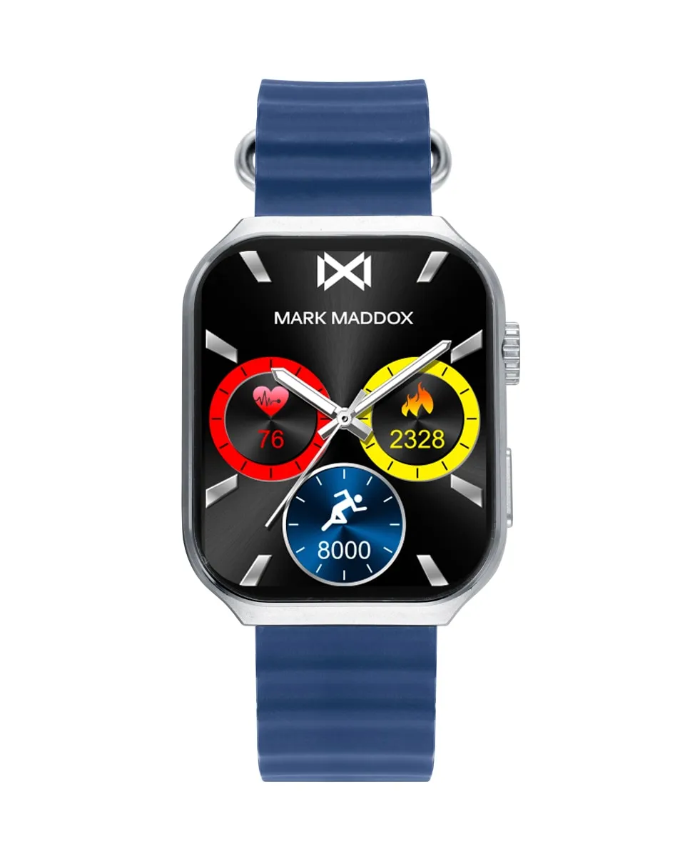 Мужские умные часы SMARTNOW из металла и синего силиконового ремешка Mark Maddox, синий
Мужские умные часы SMARTNOW из металла и синего силиконового ремешка Mark Maddox, синий