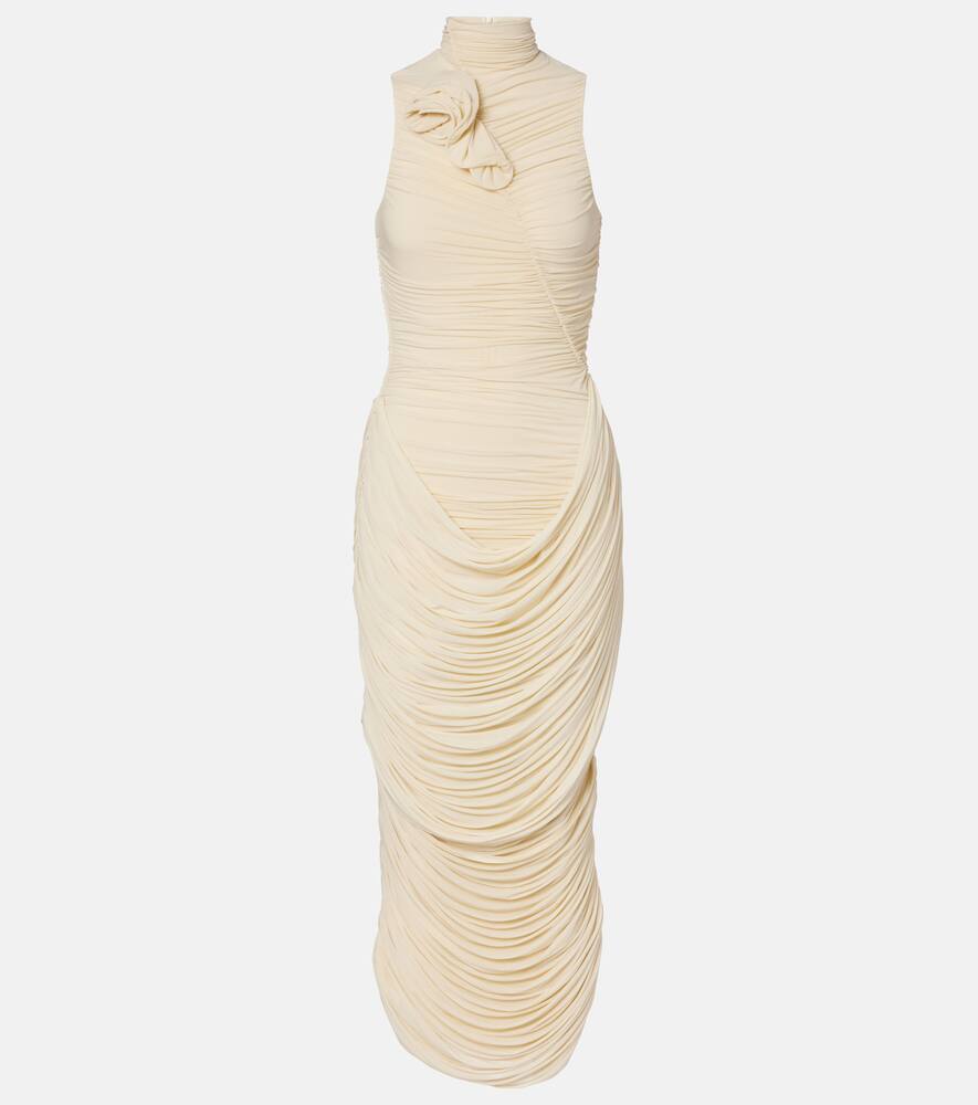 Платье с цветочной аппликацией, драпированное и присборенное Magda Butrym, Beige
Платье с цветочной аппликацией, драпированное и присборенное Magda Butrym, Beige