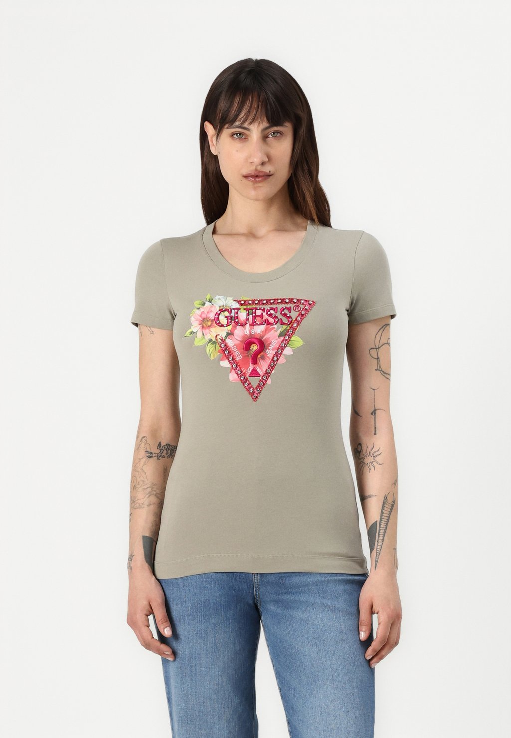 Футболка с принтом Guess, хаки
Футболка с принтом Guess, хаки
