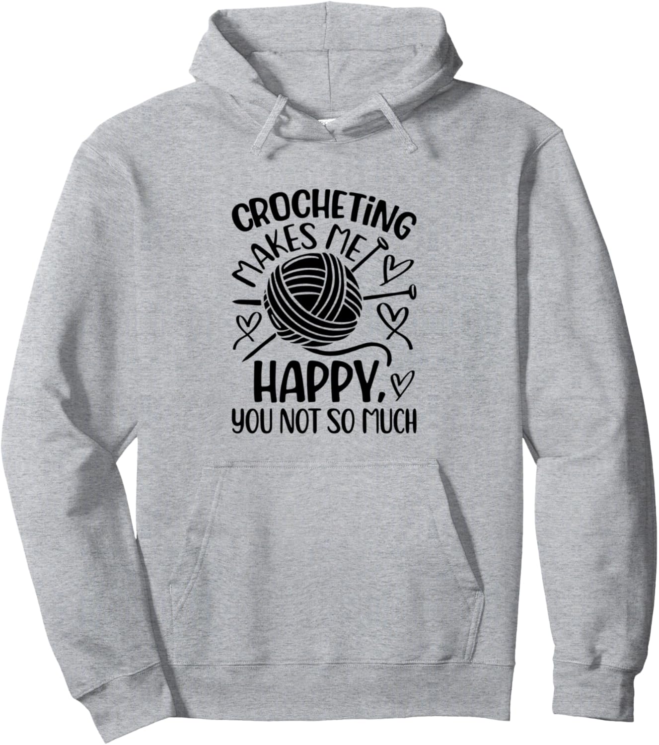 Вязание крючком делает меня счастливой - Худи, связанное крючком Crochet Crocheting Quotes, серый
Вязание крючком делает меня счастливой - Худи, связанное крючком Crochet Crocheting Quotes, серый