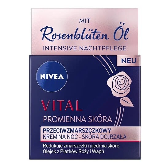 Ночной крем против морщин 50мл Nivea, Vital Radiant Skin 
Ночной крем против морщин 50мл Nivea, Vital Radiant Skin