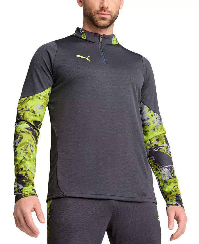 Мужская футболка с четверть-молнией и узором Swirl Puma, серый
Мужская футболка с четверть-молнией и узором Swirl Puma, серый